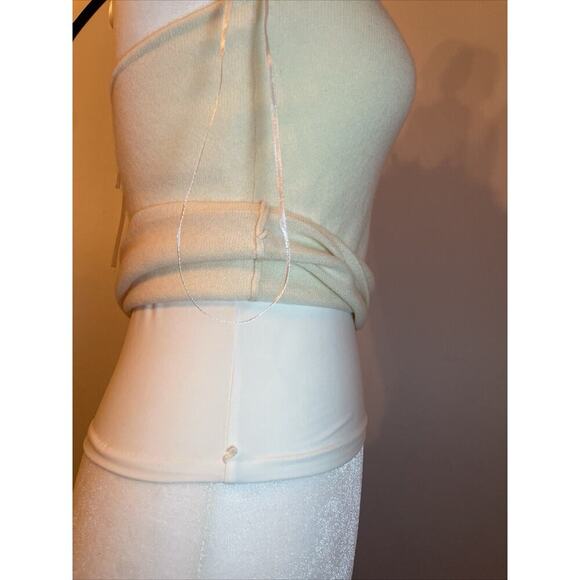 Ralph Lauren Black Label Beaded Feather Cashmere Sweater Tank Top Formal Blouse - Picture 10 of 11